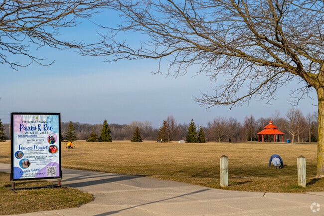You'll often find Pittsfield Township locals getting some outdoor exercise at Lillie Park.