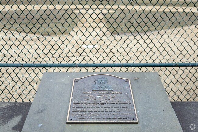 The former City Stadium Park is dedicated to the memory of John Maccarone.