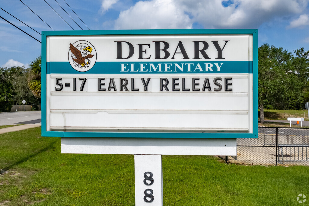 Debary Elementary School Sign in Debary Country Club.