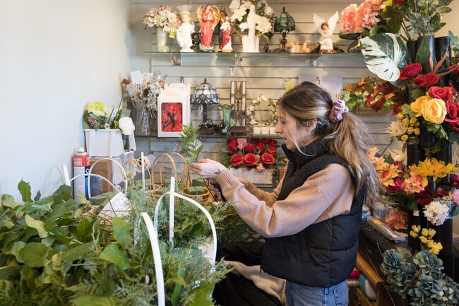 Millbury Towne Florist prepares for a busy season of orders in Pakachoag.