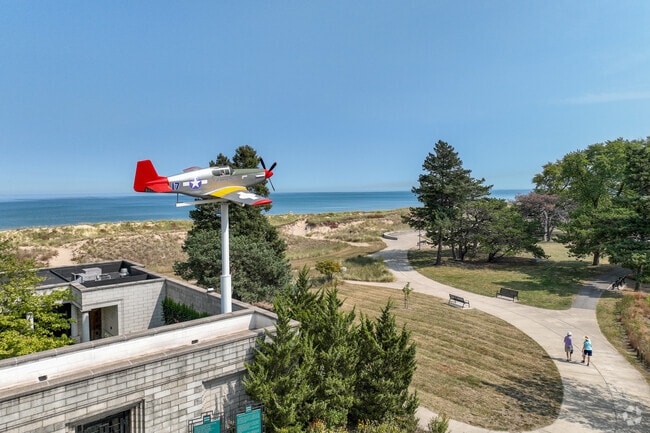 Marquette Park in Miller is famous for its annual air and water show.