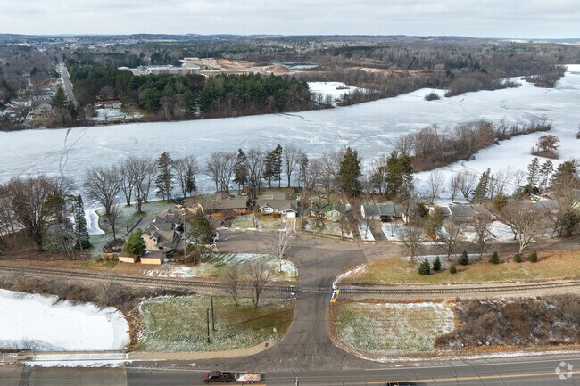 Homes on the river offer great views in Riverview.