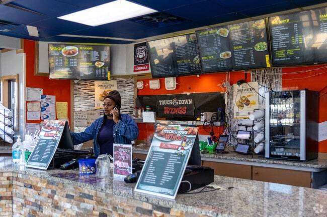 Touchdown Wings in Candler-McAfee serves crispy wings in more than 30 flavors, from classic Buffalo to Cajun Garlic.