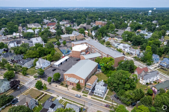 Birds-eye view of Merchantville Elementary School.