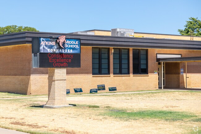 Atkins Middle School has an overall B- grade from Niche.