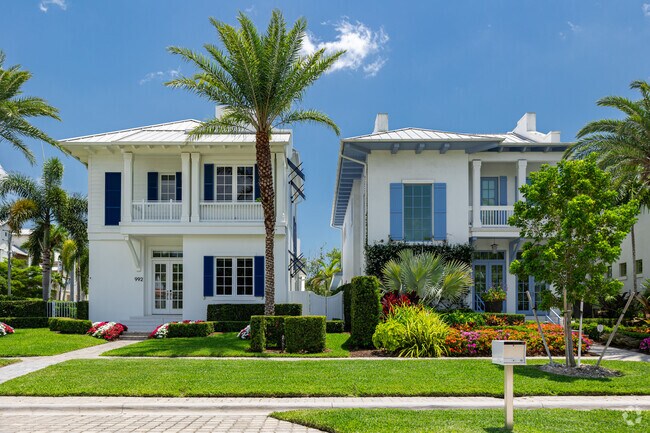 Homes in Downtown Naples include thoughtfully designed row houses.