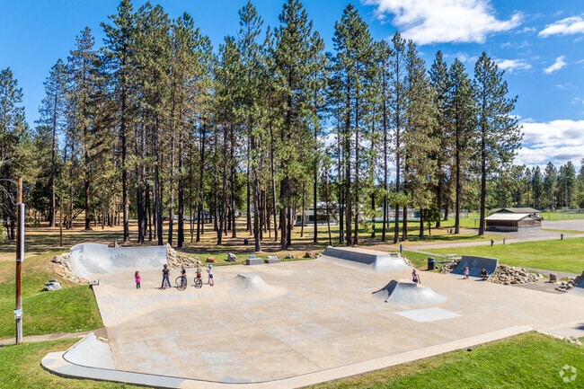 Local tweens living in Cave Junction enjoy the skate park at Jubilee Park.