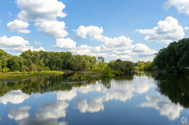 Lower Mill Pond sits at the north end of Kalamazoo River, providing an excellent fishing location for anglers.