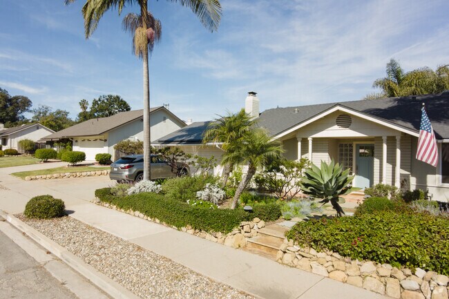 Row of homes in Toro Canyon, Summerland, CA.