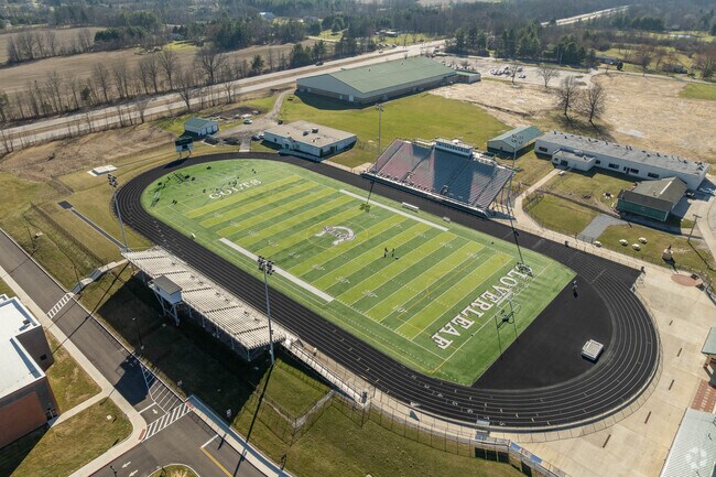 Cloverleaf High School Lodi, Ohio students root for the Colts.