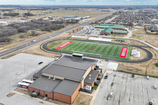 Rongey Middle School shares a campus with Kiefer Elementary and High School.