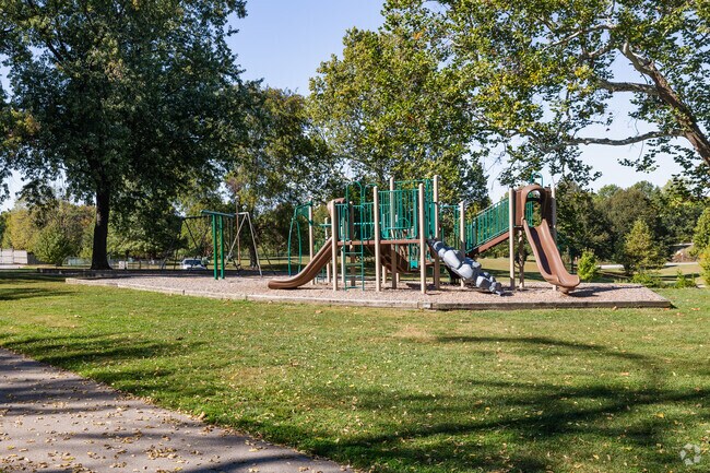 Sarah T. Bolton Park in Indianapolis has a fun playground for kids to enjoy.