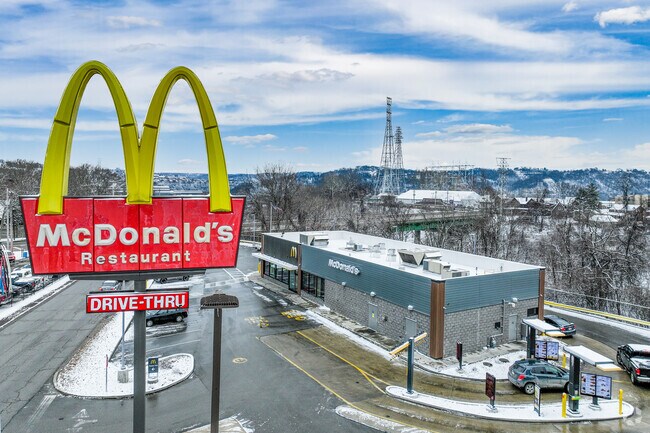 McDonald's sign can easily be seen from the highway in Duqeusne.