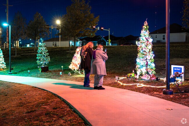 Admire the lights in the annual Tree Trail event near Garvin Park at Mercy Park.
