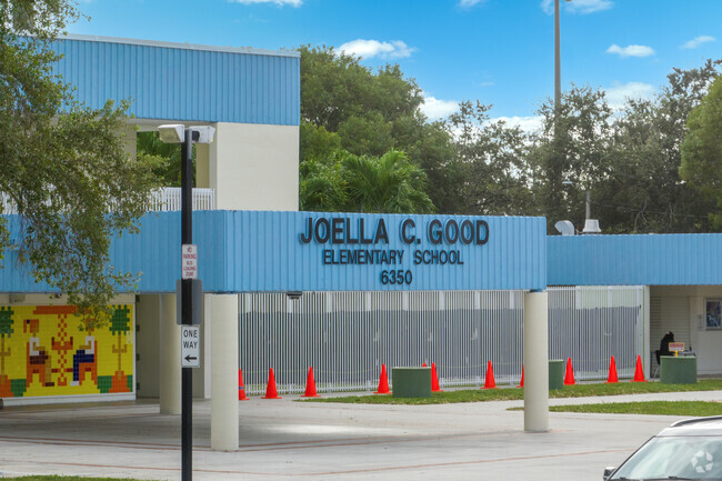Joella Good Elementary School has a dedicated drop off zone for students.