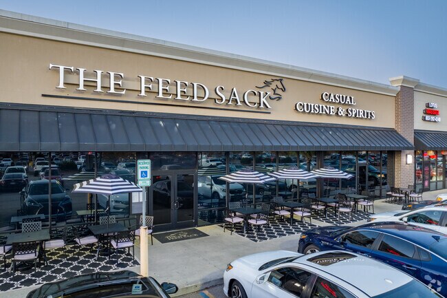 The Feed Sack restaurant provides upscale dining in the north Belvedere area.