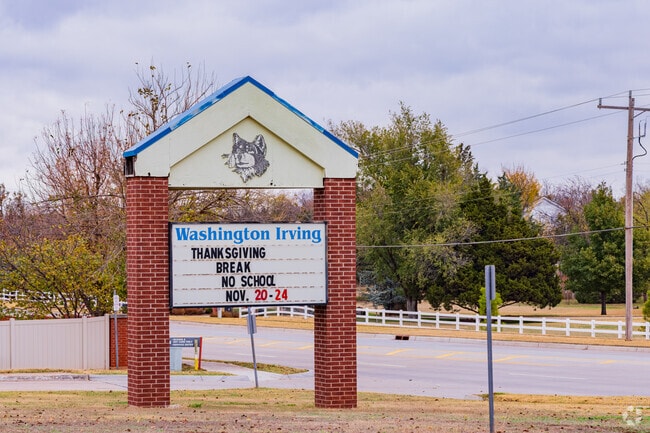 Washington Irving Elementary School provides education in the Edmond area.