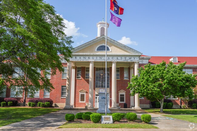 Franklin Academy in Columbus is the oldest free public school in Mississippi, established in 1821 with a long legacy of education.