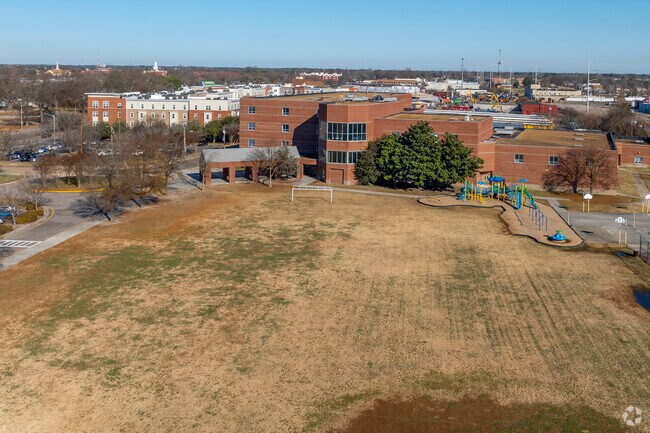 The community around Ruffner Middle School actively supports student endeavors.