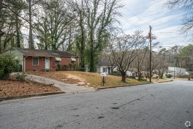 Homes in Carroll Heights have ample yard space on wide winding streets.