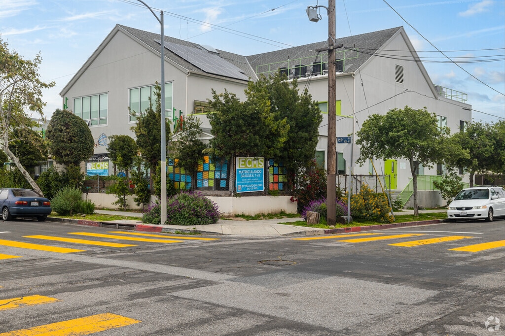 Environmental Charter Middle School is on a corner street in Harbor Gateway.