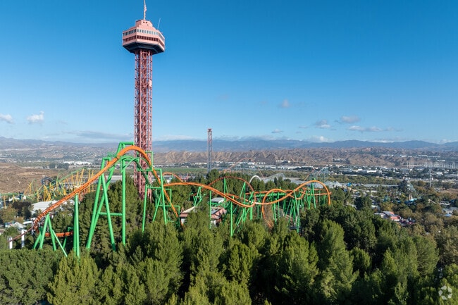 Guests from all over come to Santa Clarita to visit Six Flags Magic Mountain.