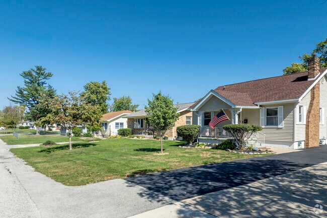 Hill Crest features charming ranch-style homes with spacious backyards.