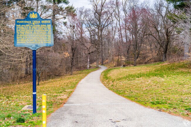 Pennypack Park offers a great location for walking, jogging, and other activities.
