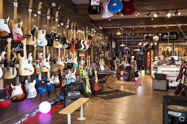 Come visit The Guitar Spot for lessons or to browse their extensive collection.