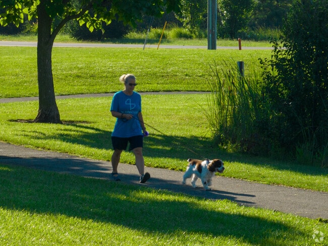 Frank's Park has a paved walking trail around the park.