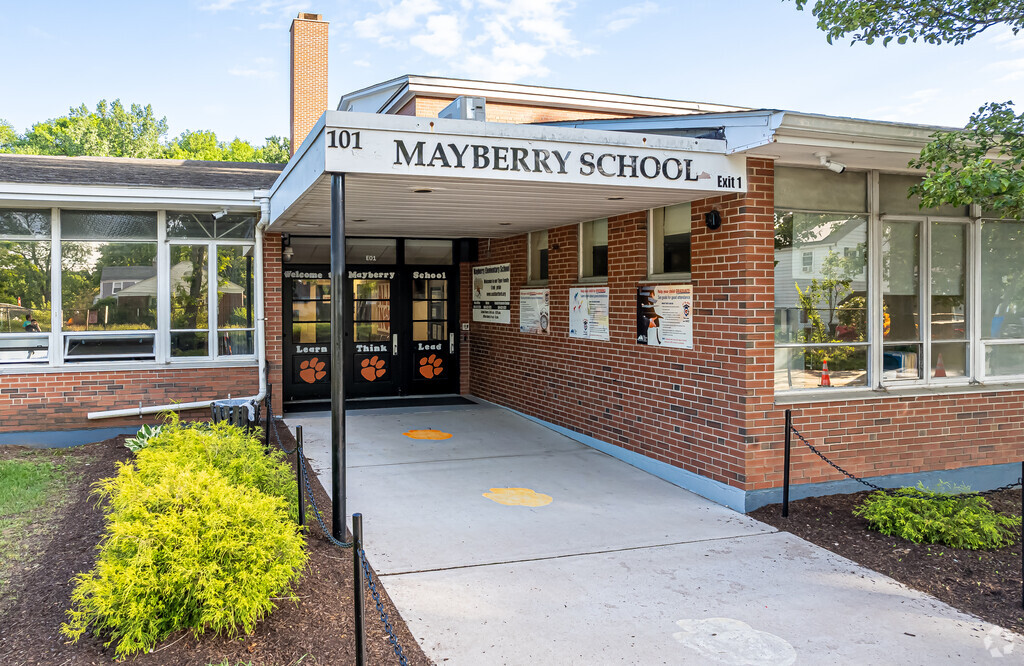Front entrance to Dr. Franklin H. Mayberry Elementary School.