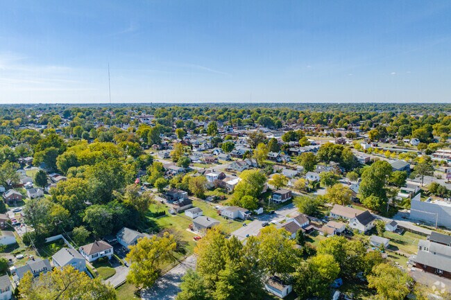 The homes of Lemay are surrounded by lush greenery.