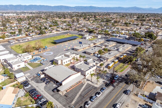 West Randall Elementary offers a sprawling campus when viewed from above.