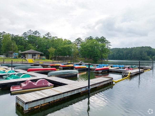 Visitors can spend the day boating at Oak Mountain State Park in Pelham.
