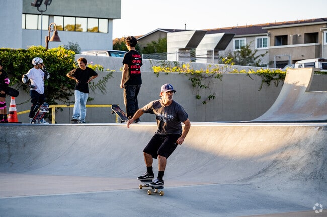 Skaters test their skills at Jonce Thomas Park's ramps in Harbor City.