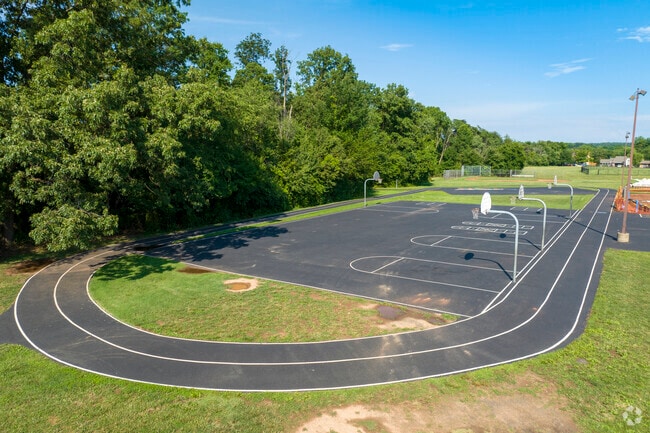 Meadowland Elementary School has a track for kids to run in Sterling.