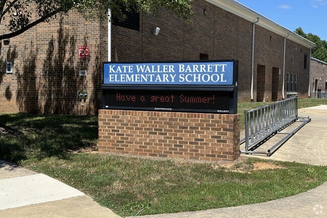 Kate Waller Barrett Elementary School serves the community of Stafford.