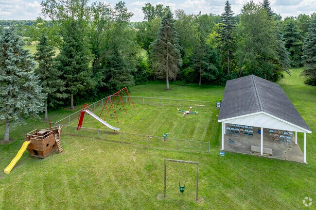 Playground and outdoor clasroom behind Loomis Park Baptist Academy.