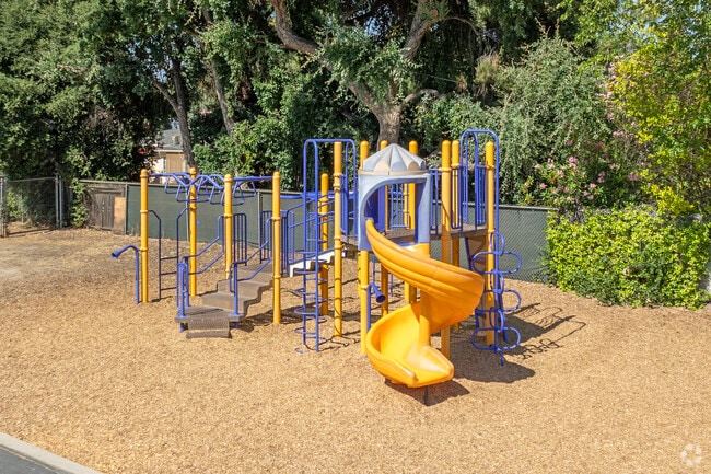 The playground at Powers-Ginsburg Elementary School in Fresno.