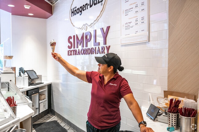 Häagen-Dazs in Harbor East has great icecream.