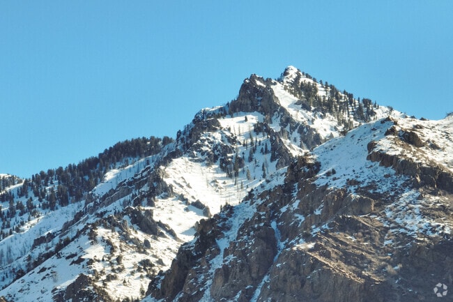 Box Elder Peak is visible from many Alpine homes.