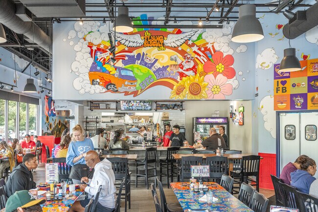 Grab brunch seven days a week at The Flying Biscuit Cafe found in Skyline.