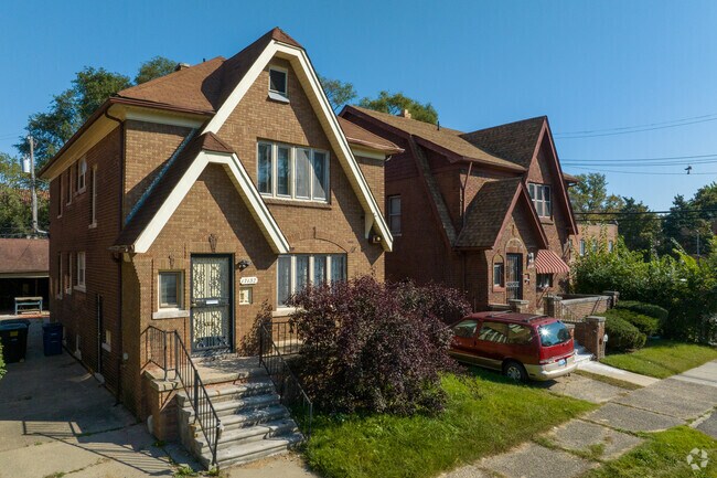 Hip-fronted Tudor homes in Pilgrim Villages stand tall and proud.