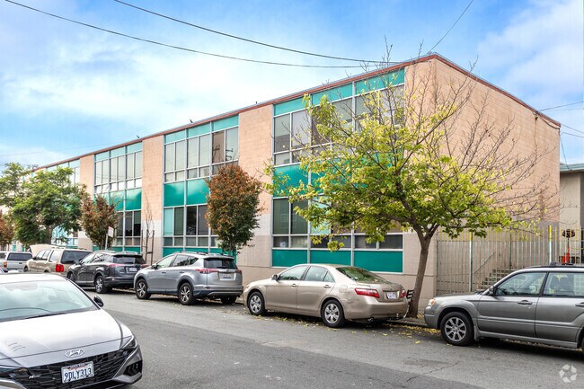 St. Peters School sits on a tree-lined street.