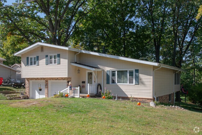 A split-level house with a wonderful view stands on a quiet street in the Bayview neighborhood.