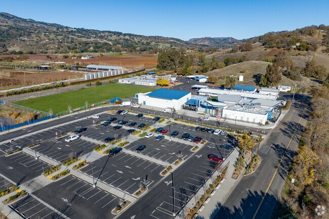 Suisun Valley Elementary School offers a sprawling campus when viewed from above.
