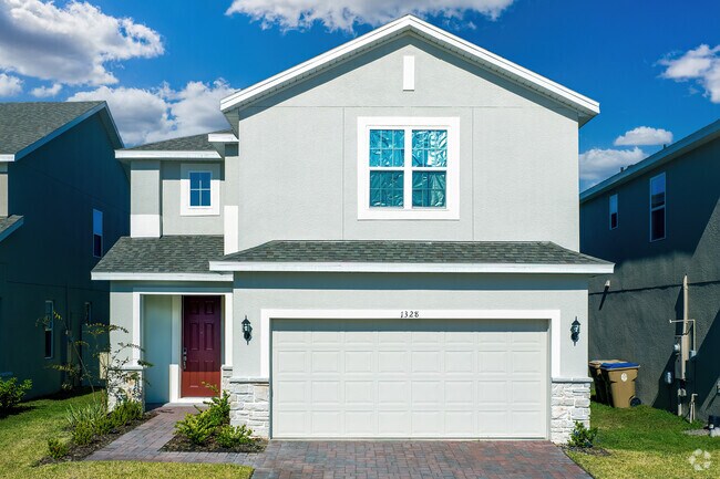 In Intercession City, a red door make this home stand out.