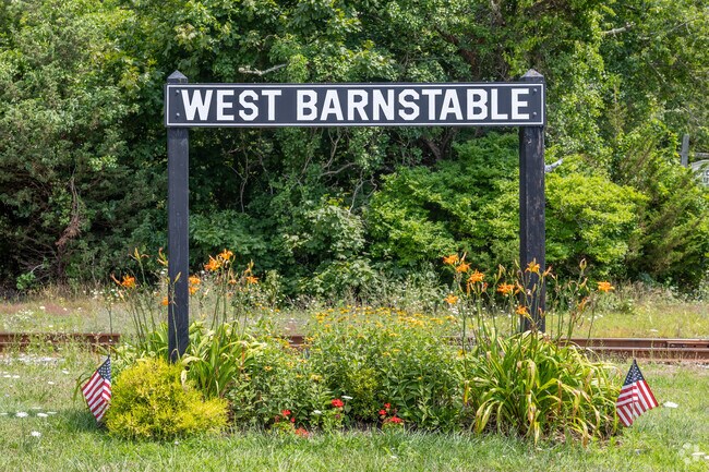 A brilliant sign greets you as you enter West Barnstable.