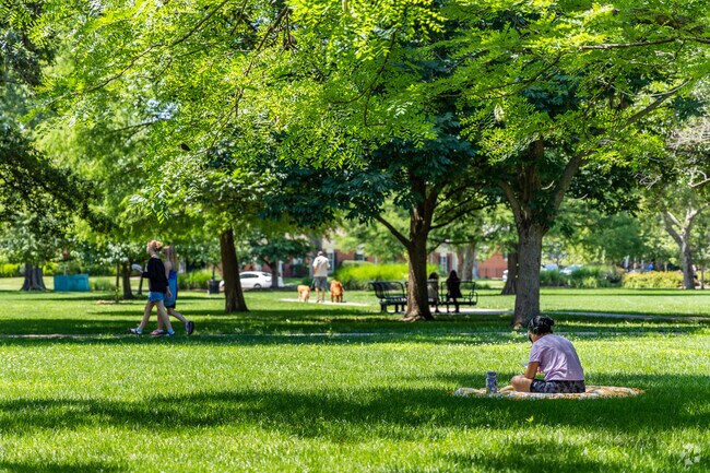 South Park has several cozy place to relax and read.