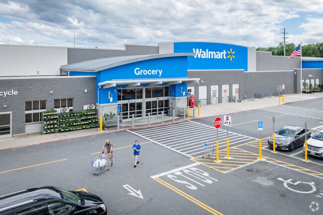 Locals rely on Walmart for all their shopping needs in North Swansea, MA.